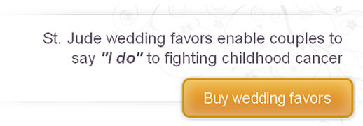 St. Jude wedding favors enable couples to say I do to fighting childhood cancer