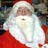Joe Farris as Santa with a St. Jude patient