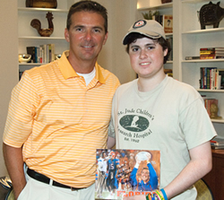 Reigning National Champion Coach Urban Meyer visits St. Jude
