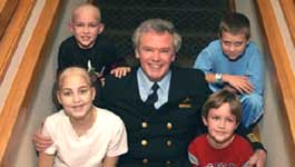 Bernie Doubler with St. Jude patients