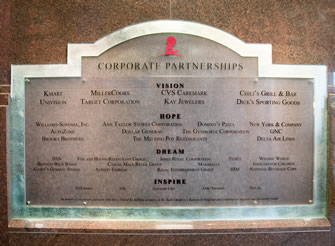 St. Jude corporate partner display