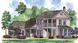 Artist's rendering of a St. Jude Dream Home house