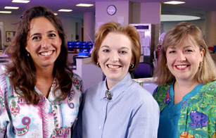 Pharmacokinetics nurses Sheri Ring, Paula Condy and Lisa Walters