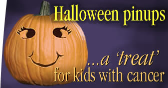 Halloween pinups a 'treat' for kids with cancer