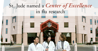 St. Jude named a Center of Excellence in flu research
