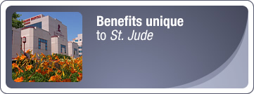 Benefits unique to St. Jude