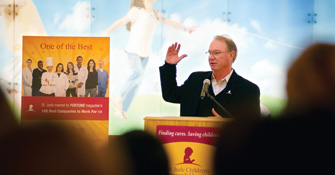 Dr. William Evans at podium