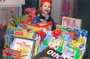 Julia Bernard celebrates her fourth birthday by asking friends for presents to give to St. Jude Children's Research Hospital.