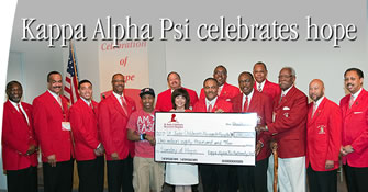 Kappa Alpha Psi celebrates its fundraising milestone for St. Jude.