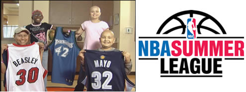 St. Jude Patients with jerseys