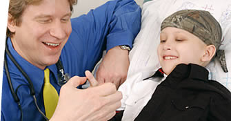 Dr. Torrey Sandlund with patient