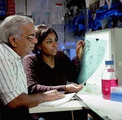 Dr. Rakesh Goorha with postdoc