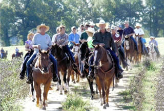 Riders during the 2007 Buck Creek Trail Ride. Photo by Rita Bruner.