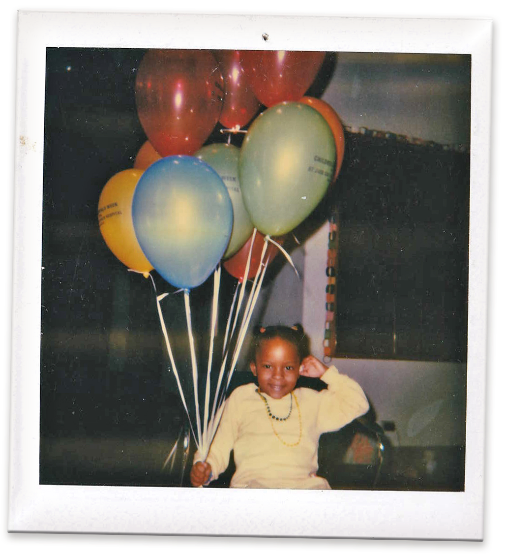 Snapshot of Kris as a child.