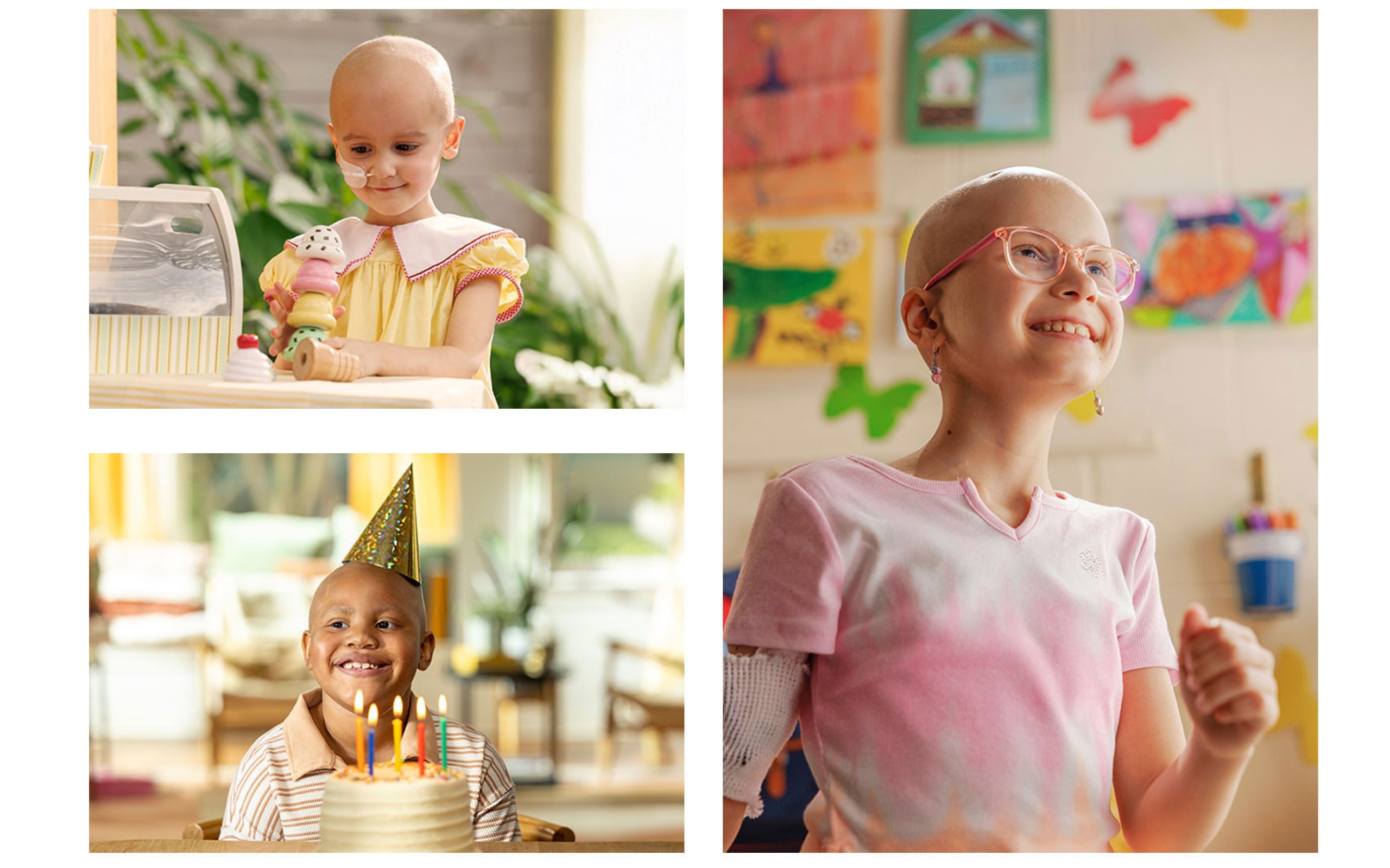 Collage of St. Jude patients