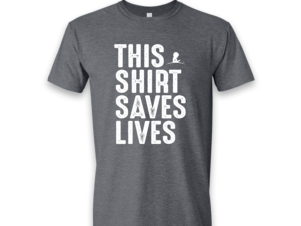 An image of a St. Jude T-shirt you can receive when you donate $19+ a month.
