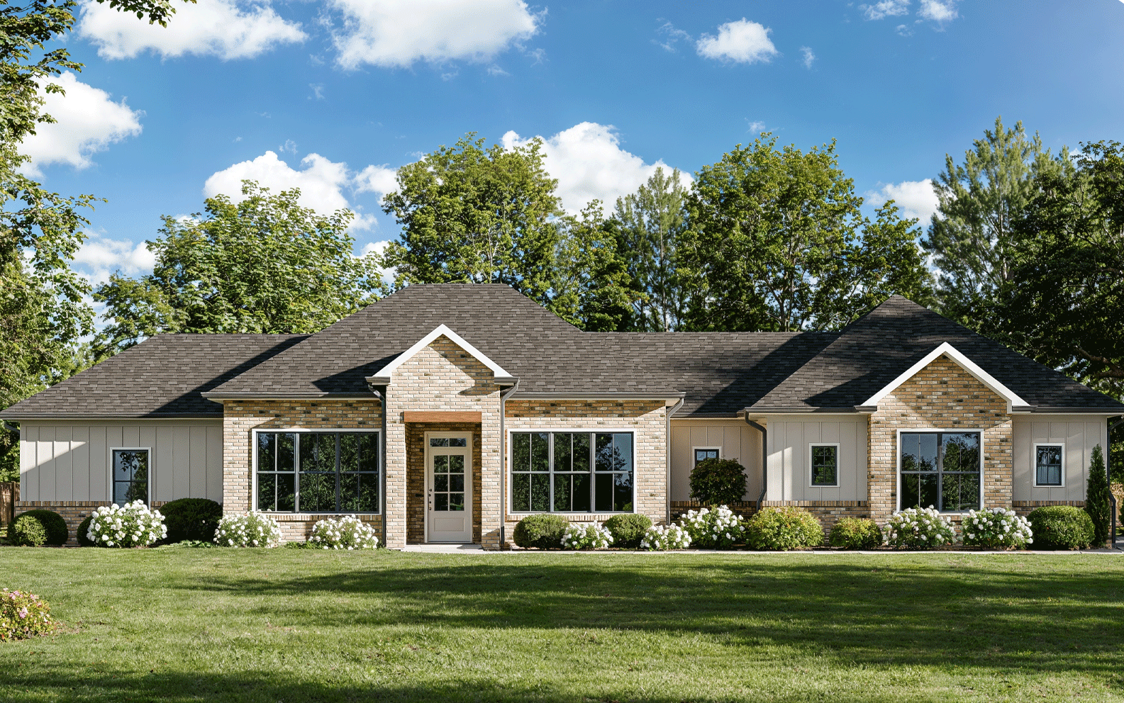 Artistic rendering of the Columbus St. Jude Dream Home Giveaway house.