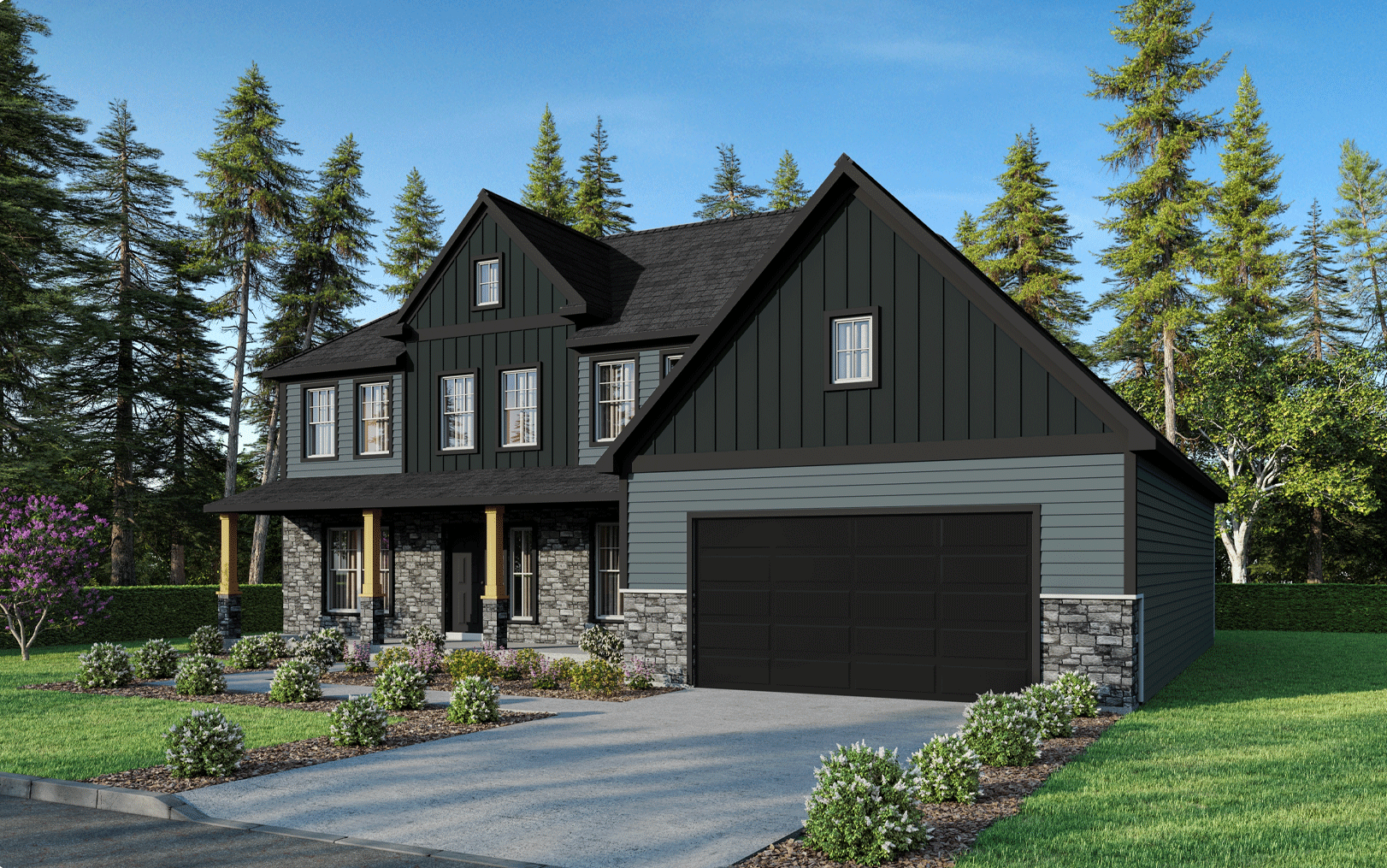 Artistic rendering of the Chicago St. Jude Dream Home Giveaway house.