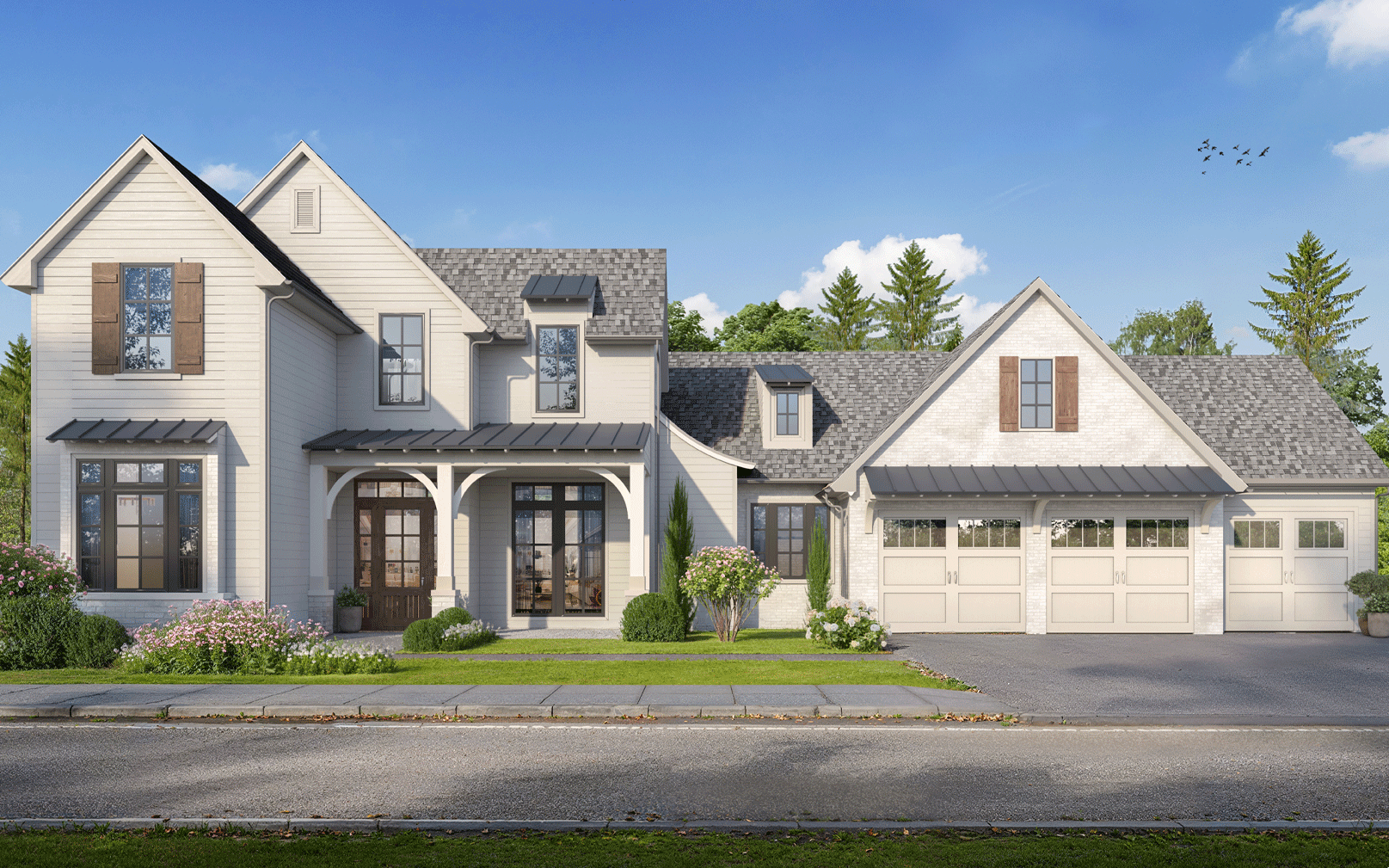 Artistic rendering of the Acadiana St. Jude Dream Home Giveaway house.