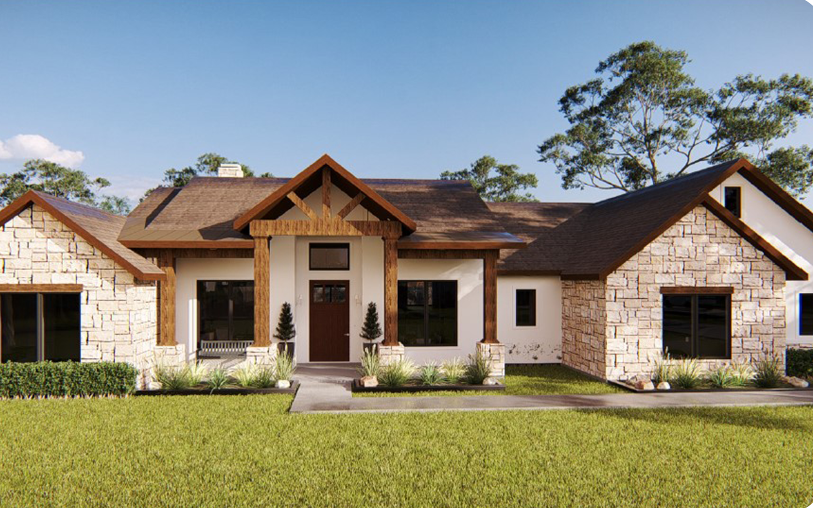 Artistic rendering of the San Antonio St. Jude Dream Home Giveaway house.