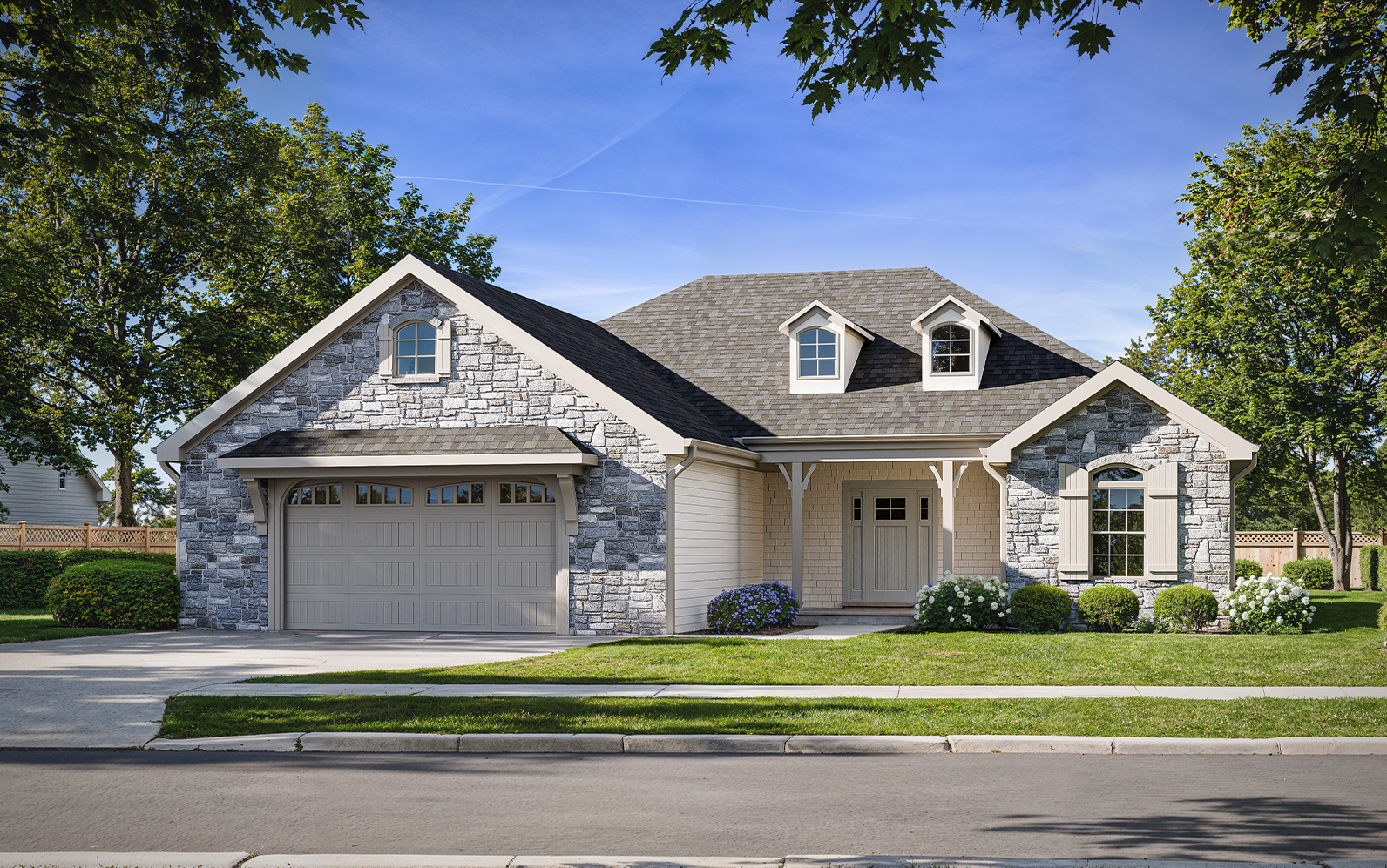 Artistic rendering of the Topeka St. Jude Dream Home Giveaway house.