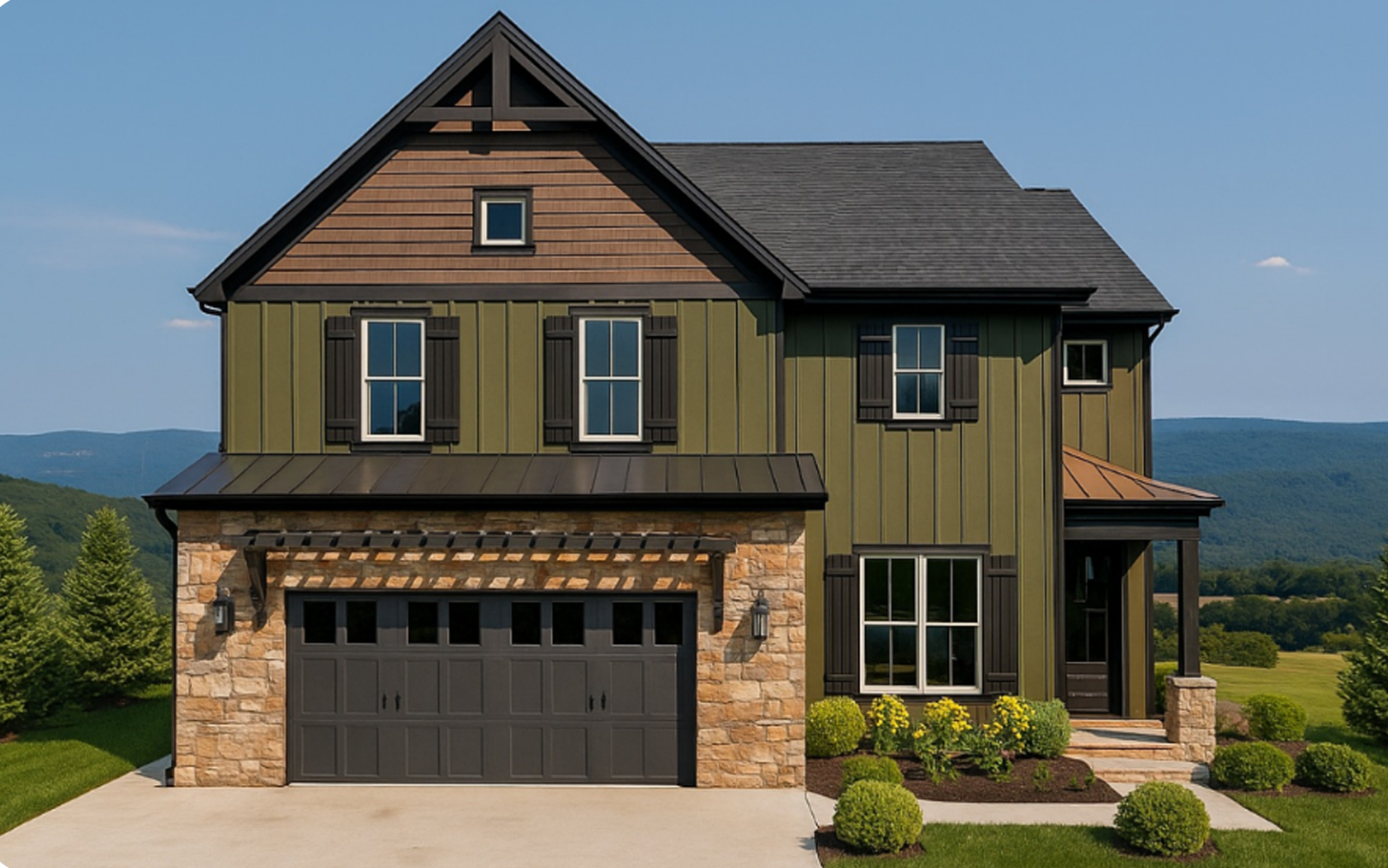 Artistic rendering of the Chattanooga St. Jude Dream Home Giveaway house.