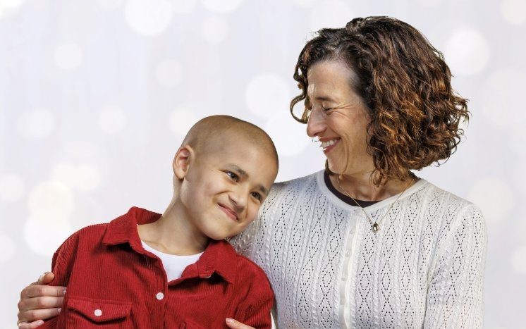 St. Jude patient Nico and his mom