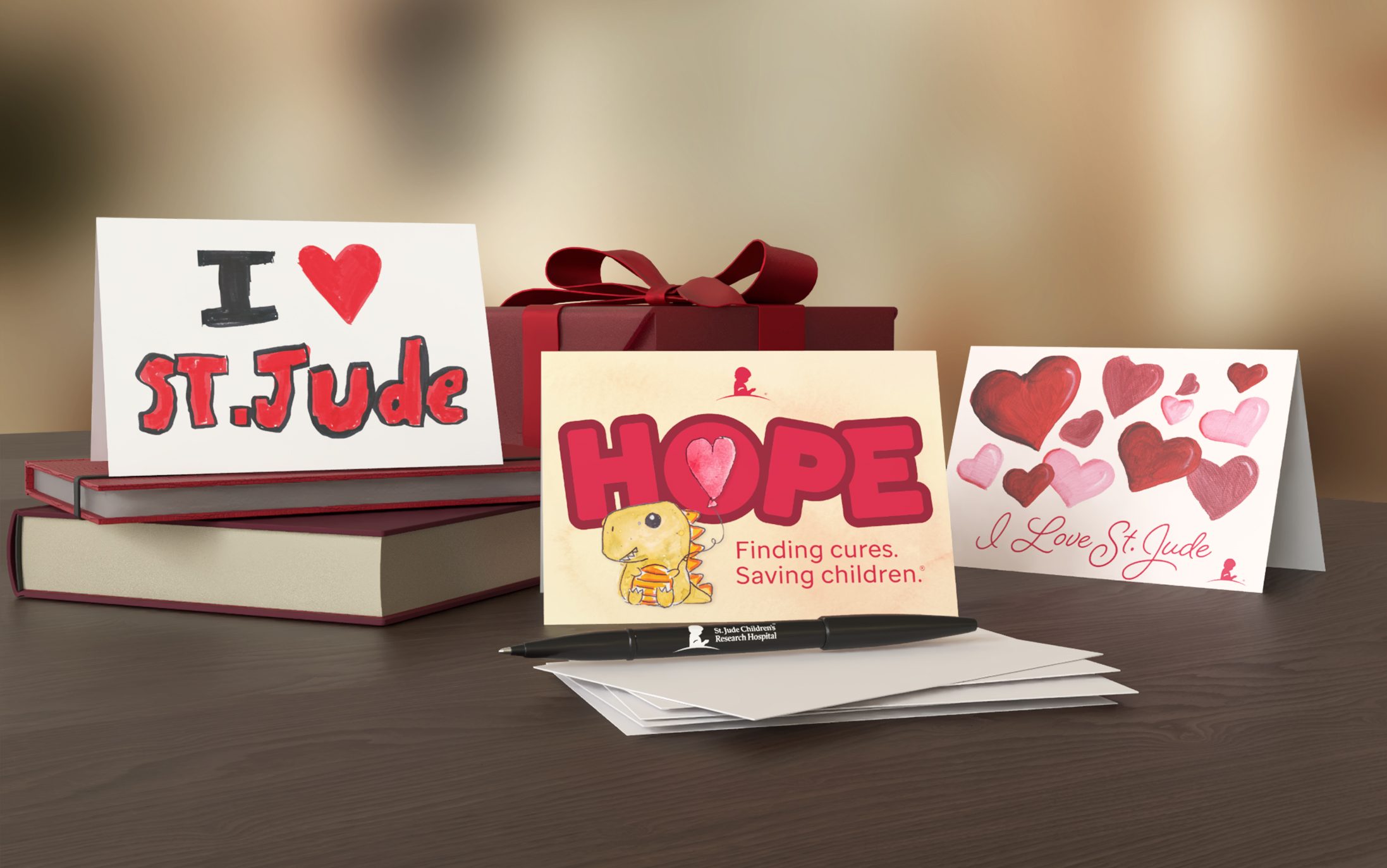An image of cards available at the St. Jude Gift Shop.