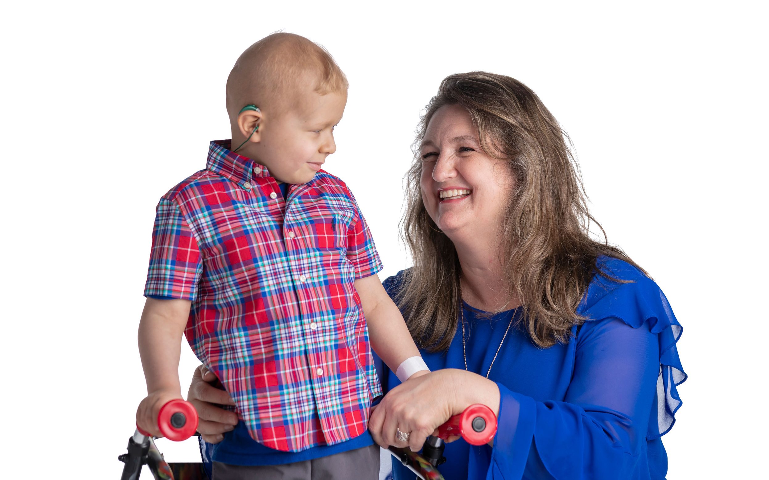 St. Jude patient Chance. Pictured with his mother Patricia