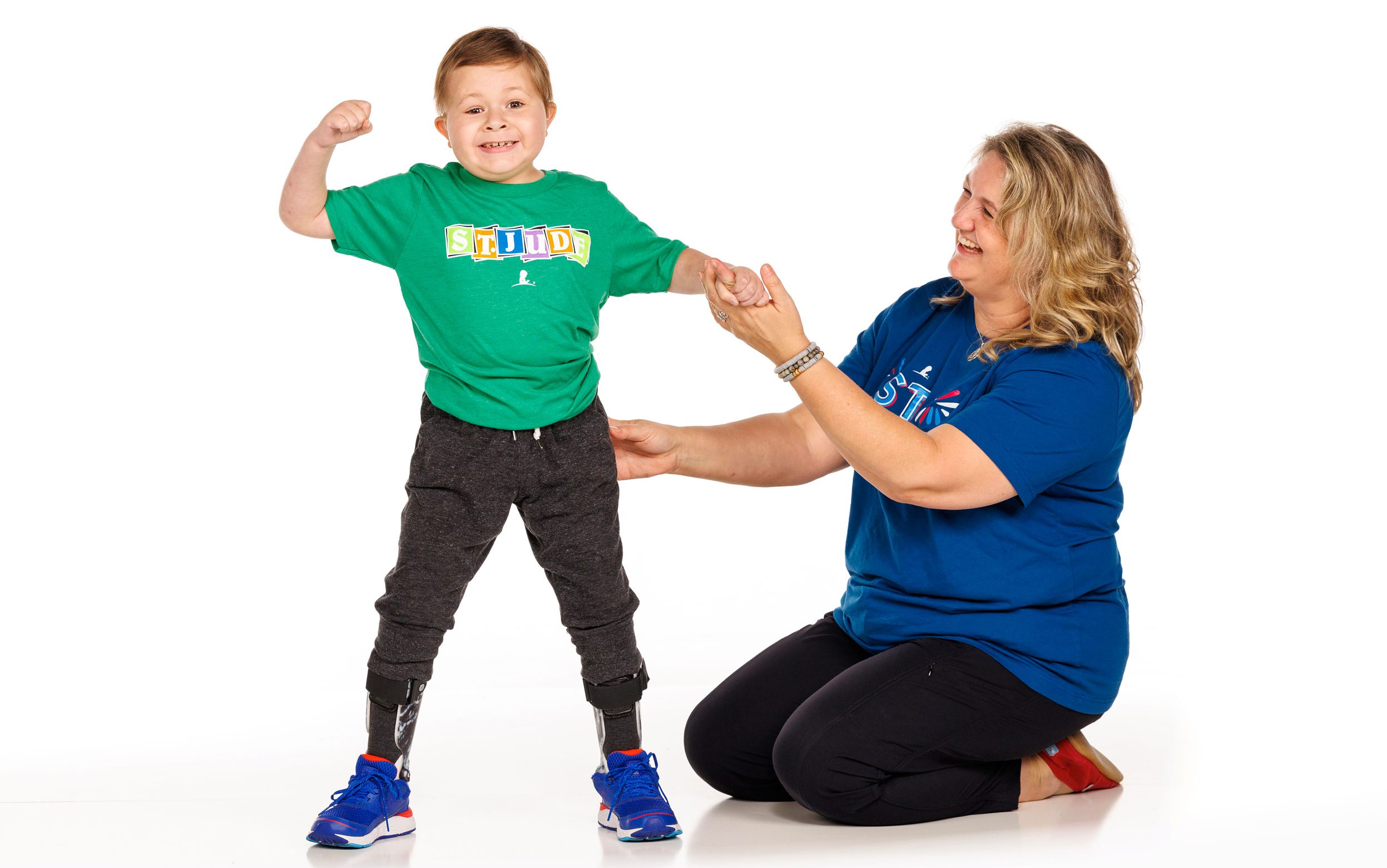 St. Jude patient Chance. Pictured with his mother Patricia