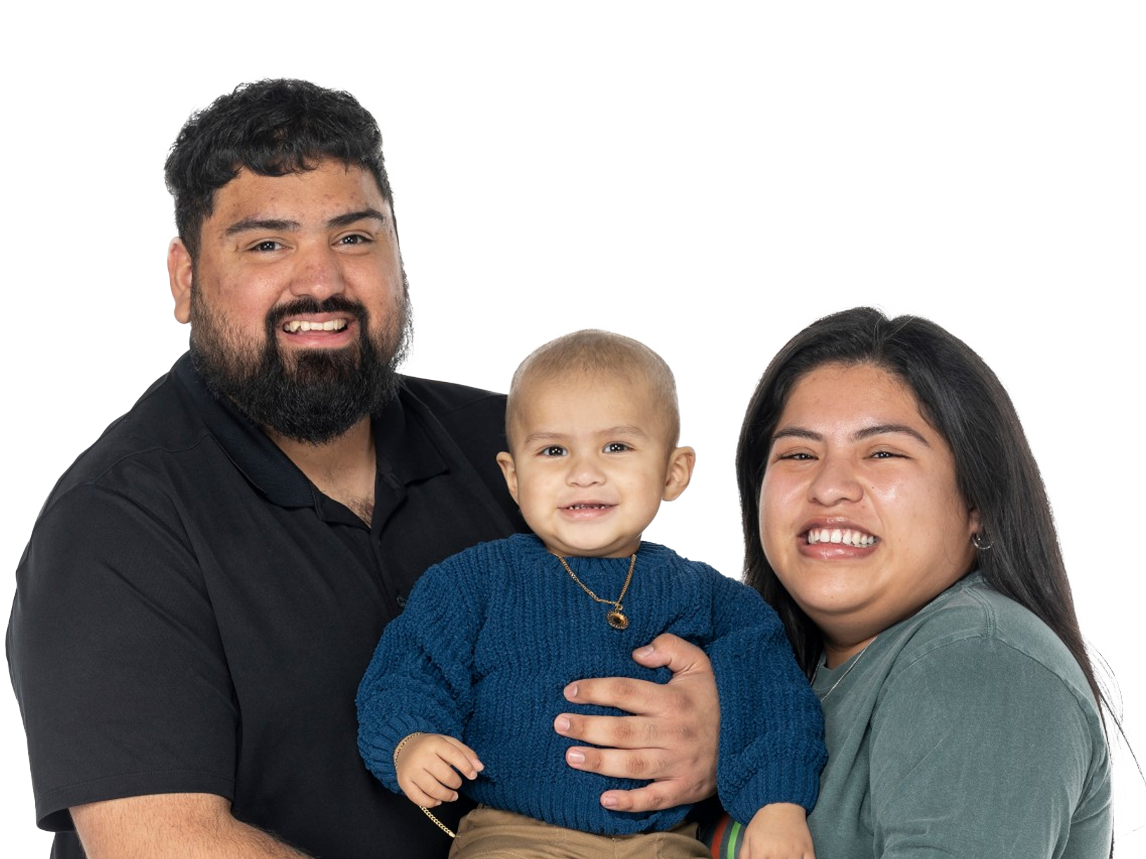 St. Jude patient Mateo with his parents
