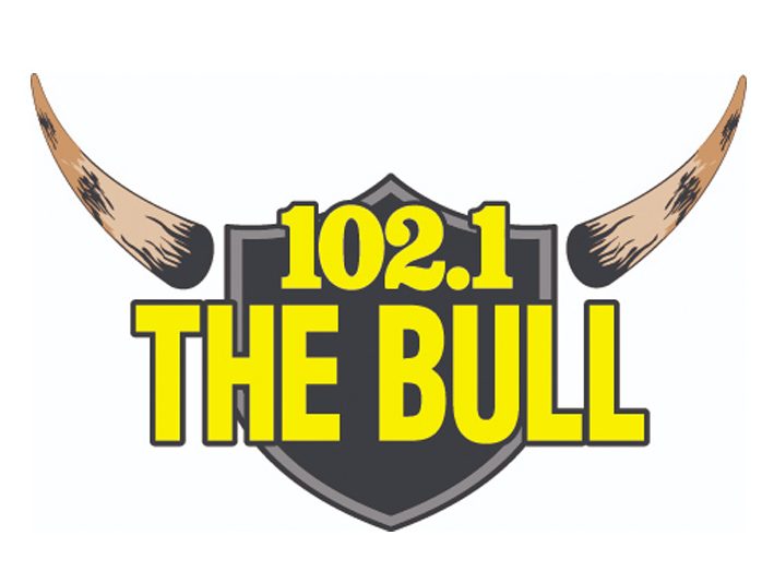 Logo de 102.1 The Bull, patrocinador del Sorteo Dream Home de St. Jude