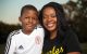 Brendan Obioha with his mother