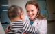 Ewelina Mamcarz, MD with St. Jude patient