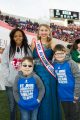 St. Jude patients Deija, Caleb and Tyler with Miss AutoZone Liberty Bowl Rachel Jernigan.