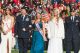 Miss AutoZone Liberty Bowl with other pageant winners on the field.