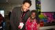 Jawn Murray with a St. Jude patient.