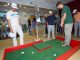 St. Jude patient Andrew with professional golfers Oscar Fraustro, Colt Knost, and Zach Sucher.