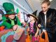 Harry Potter and a witch trick-ore-treating from a leprechaun