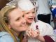 Kindergarten graduate Natalie and her mother