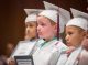 Kindergartners during ceremony