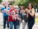 St. Jude supporters cheer on the runners