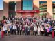 Science Scholars attendees in front of the Marlo Thomas Center for Global Education and Collaboration