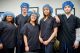 Students wore scrubs for their tour of the Surgery facilities.