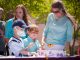 patients and family releasing butterflies