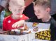 patients playing with butterflies