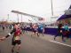 St. Jude partner FedEx placed the Purple Eagle plane on course for runners to pass by and under.