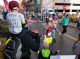 A runner high fives a St. Jude patient.