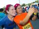 Runners taking a selfie before the race starts