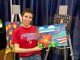 Teen with painting